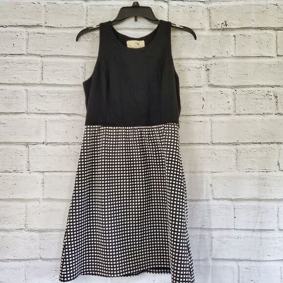 Tabitha black white checkered dress - Picture 1 of 9